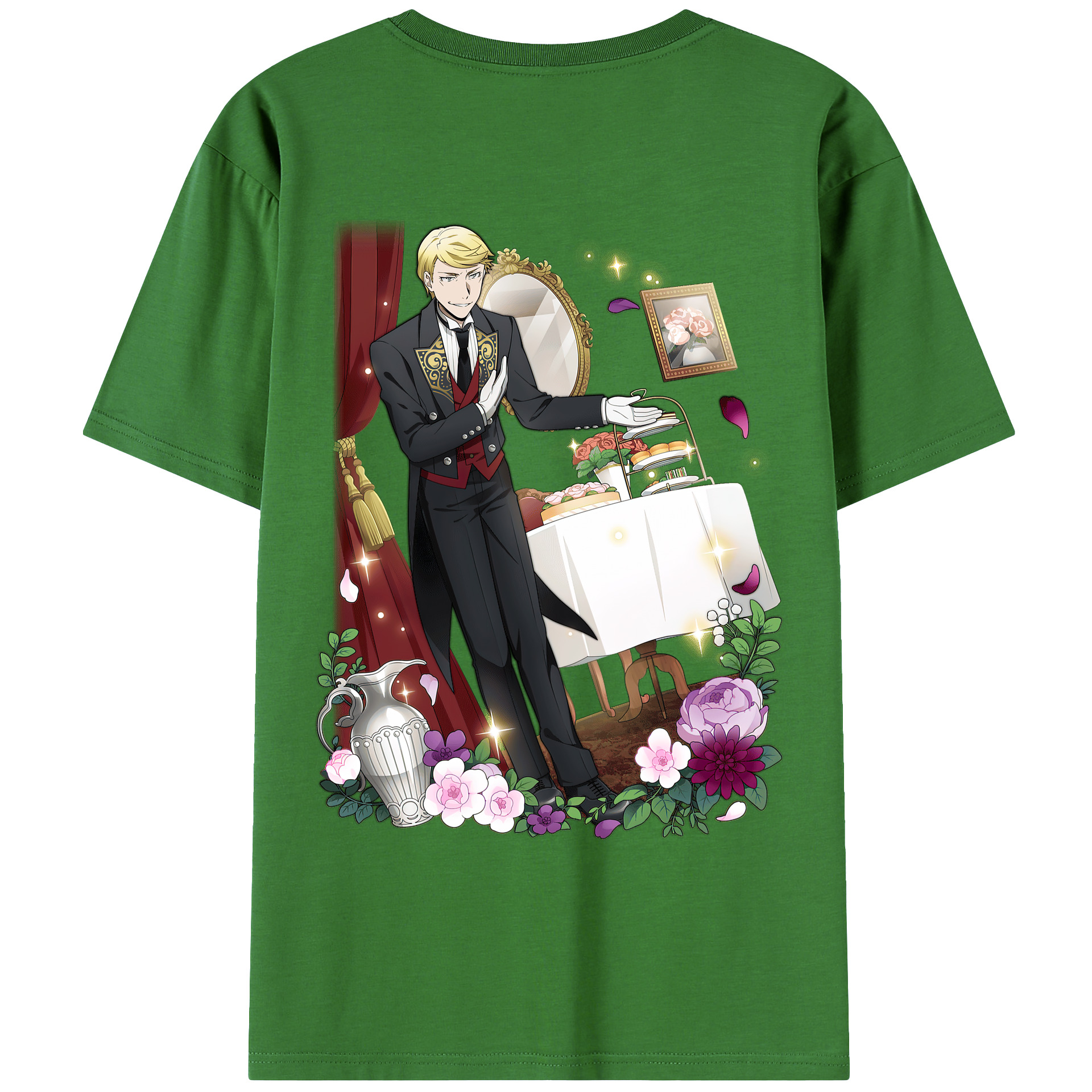 （画像用） 文豪ストレイドッグス Bungo Stray Dogs レディース半袖Tシャツ(バックプリント)